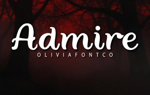 Admire: A Font for Cinematic Drama and Sophistication