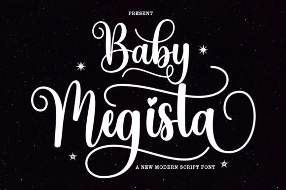 Baby Megista: A Modern Script Font for Dynamic Designs