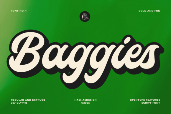Baggies: The Bold Script Font with a Vintage Vibe