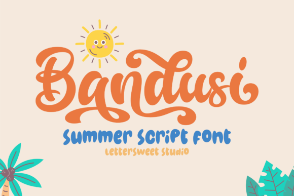 Bandusi: Your Playful Script Font for Summer Designs