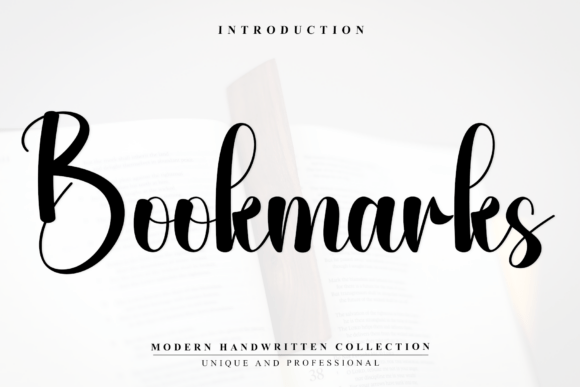 Bookmarks: A Modern Handwritten Script for Luxury Branding