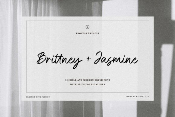 Brittney and Jasmine: A Modern Brush Script Font for Dynamic Branding