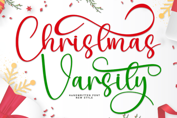 Christmas Varsity: A Script Font for Festive Holiday Designs