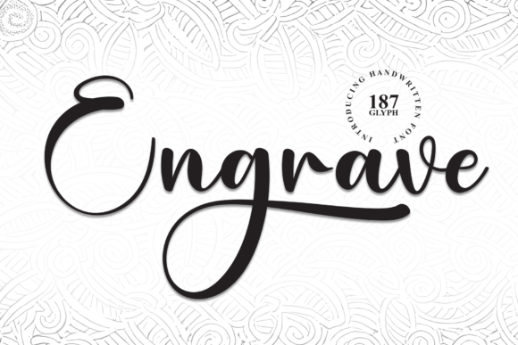 Engrave: The Handwritten Script for Festive Designs
