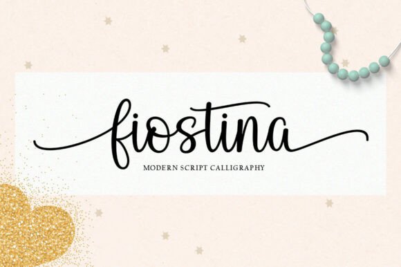 Fiostina: A Calligraphy Font with a Playful Soul