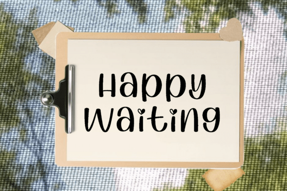 Happy Waiting: A Script Font That Feels Like a Warm Conversation