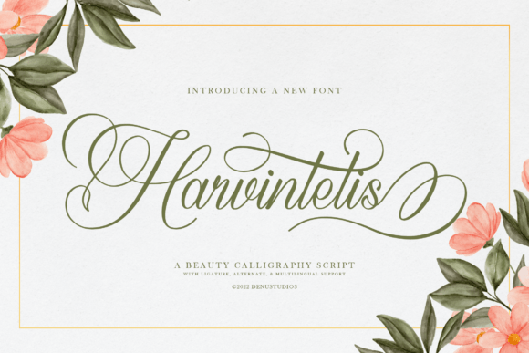 Harvintelis: The Calligraphy Font for Unforgettable Branding