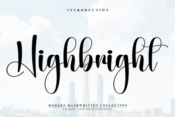 Highbright: The Modern Handwritten Script Font for Luxury Brands