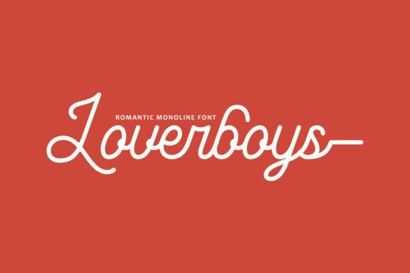 Loverboys: A Monoline Script for Timeless Elegance