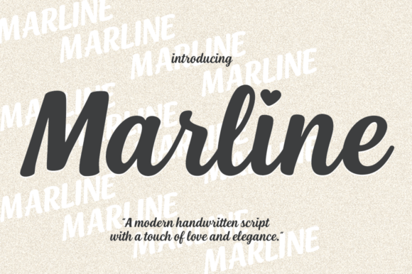 Marline: The Handwritten Font That Captures Modern Romance