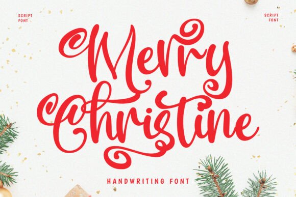 Merry Christine: A Festive Script for Joyful Branding