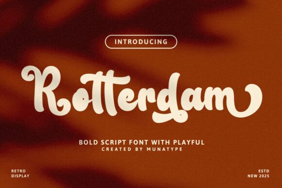Rotterdam Font: Where Vintage Charm Meets Modern Elegance